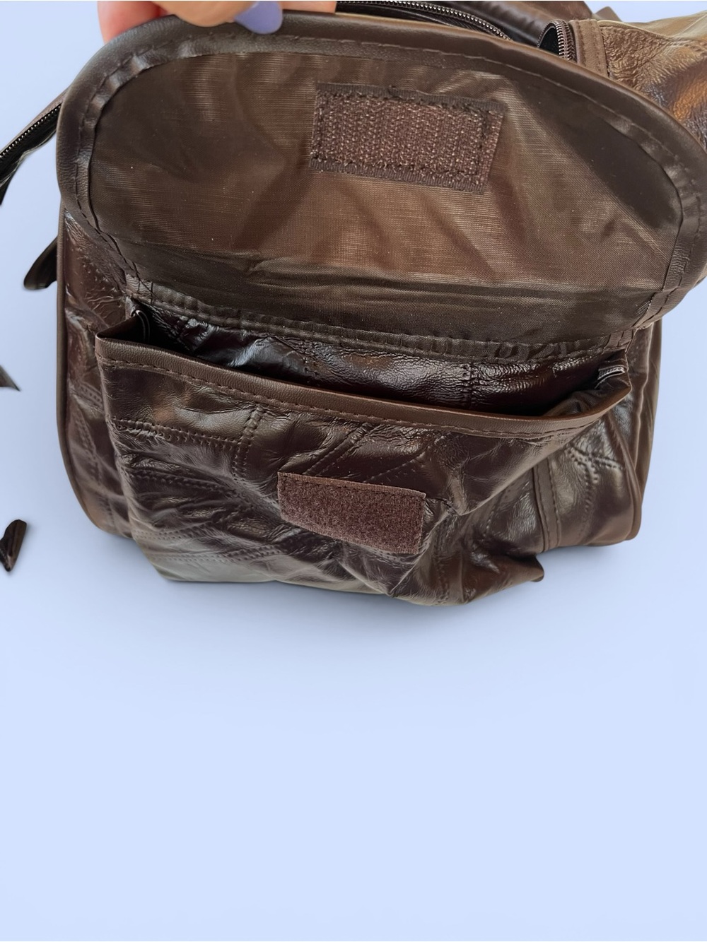NWT Genuine Lambskin Leather Brown Weekender Duffel Travel Bag CarryOn Overnight - Picture 4 of 8